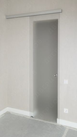 Межкомнатная стеклянная дверь АКМА Лайт стекло бесцветное матовое