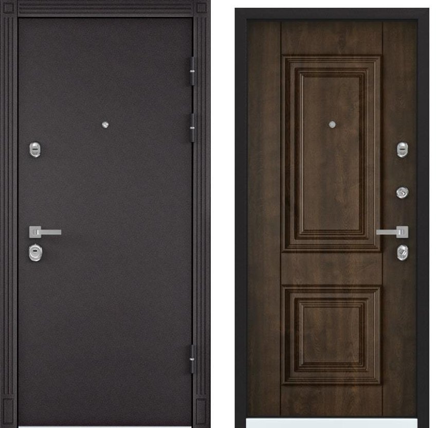 Входная стальная дверь Torex Professor 4+ горячий шоколад 5D3 орех грецкий