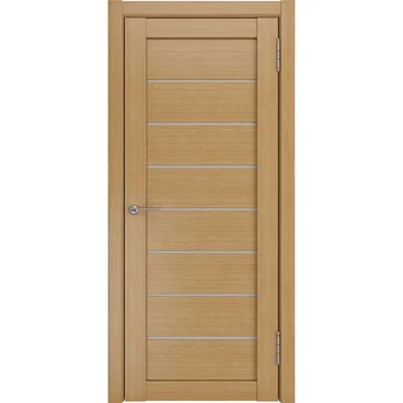 Межкомнатная дверь экошпон Legend ЛУ-7 орех стекло белый триплекс