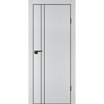 Межкомнатная дверь агат ПЭТ P-20 кромка ABS черная молдинг