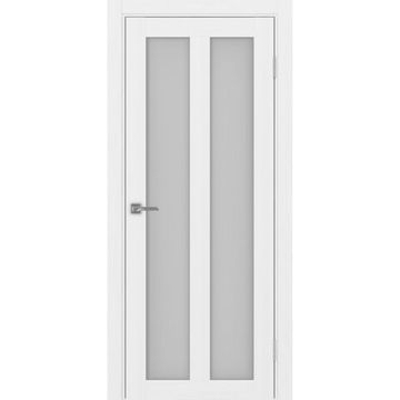 Межкомнатная дверь экошпон Турин 521.22 белый лёд остеклённая