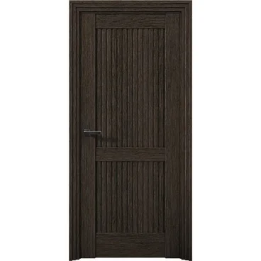 Межкомнатная дверь Никель 2 дуб тёмный глухая