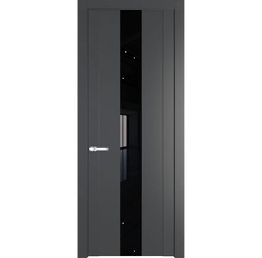 Межкомнатная дверь 1.9P графит остеклённая