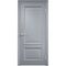Фото межкомнатной двери эмаль Дверцов Больцано 2 цвет серый RAL 7047 патина золото глухая
