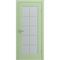 Фото двери Аморе фисташка эмаль со стеклом