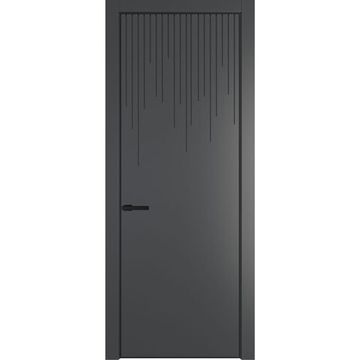 Межкомнатная дверь 8PA графит глухая
