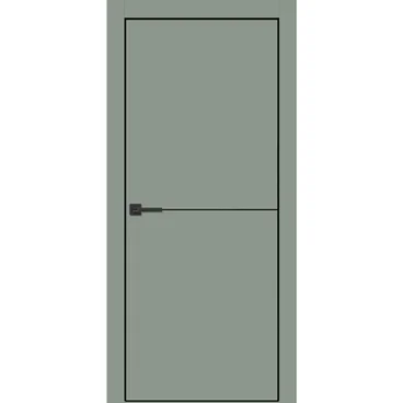 Межкомнатная дверь 4202 матча кромка ABS чёрная