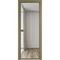 Алюминиевая межкомнатная дверь 4AХ шампань остеклённая
