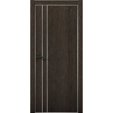 Межкомнатная дверь Плутоний 4 дуб тёмный глухая
