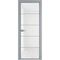 Алюминиевая межкомнатная дверь 5AХ серебро остеклённая