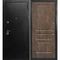 Входная дверь С-1 титан чёрный панель фрезерованная дуб корица