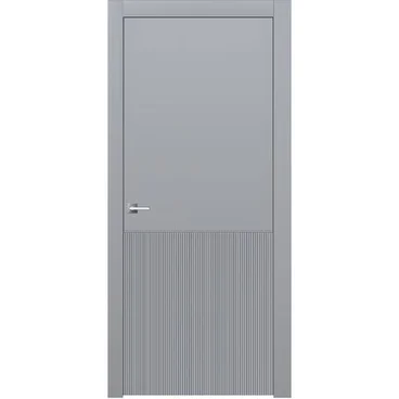 Межкомнатная дверь эмаль Ofram Линнея 8 серая глухая