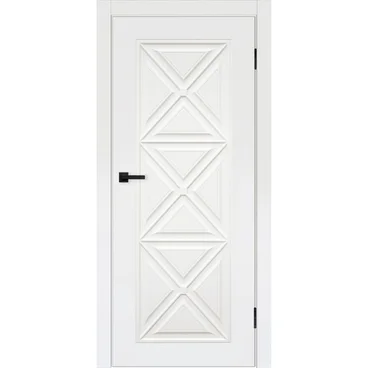 Межкомнатная дверь эмаль Турин 18 белый RAL 9003 глухая