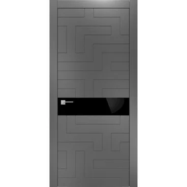 Звукоизоляционная дверь Лабиринт серая эмаль 42 дб