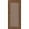 Межкомнатная дверь экошпон Турин 543.2 орех остеклённая