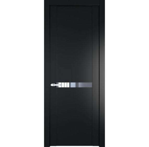 Межкомнатная дверь 1.4P блэк остеклённая