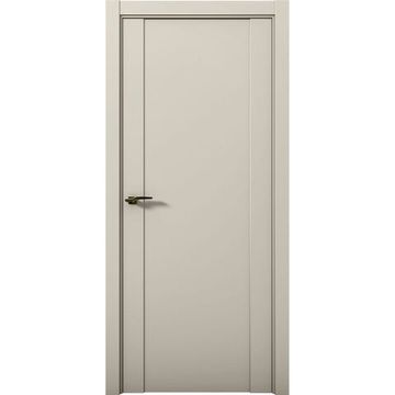 Межкомнатная дверь экошпон Кобальт 2 силк грей глухая