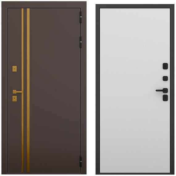 ходная дверь Баухаус амаретто силк панель гладкая манхеттен