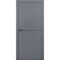 Межкомнатная дверь ПЭТ Silk-1 графит кромка ABS чёрная молдинг