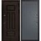 Входная дверь Э2 дуб крафтовый панель гладкая графит