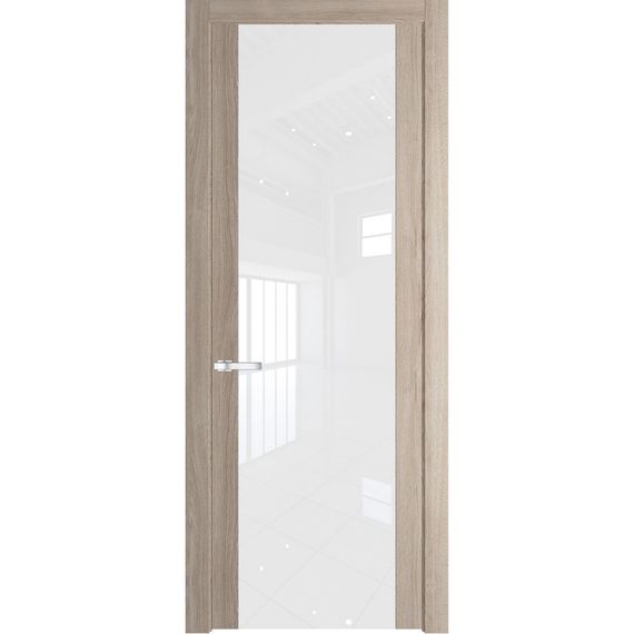 Межкомнатная дверь 1.7N дуб сонома остеклённая