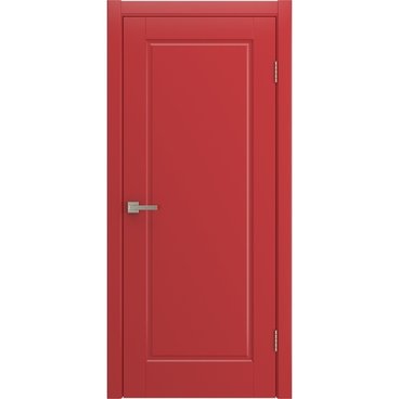 Межкомнатная дверь Аура красная эмаль RAL 3028 глухая