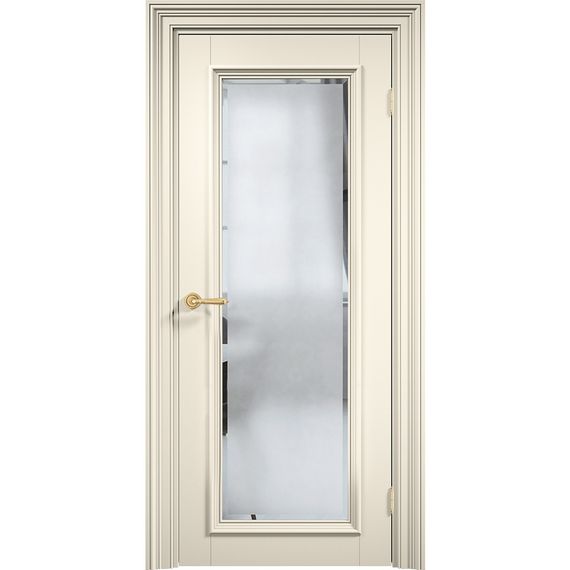 Фото межкомнатной двери эмаль Дверцов Болонья 1 NCS S 1002-Y50R остеклённая