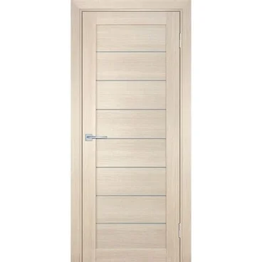 Межкомнатная дверь экошпон Мариам Техно-708 капучино стекло сатинат белый