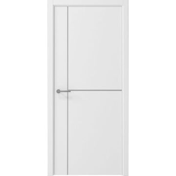 Межкомнатная дверь Графика 3 белая кромка ABS белая