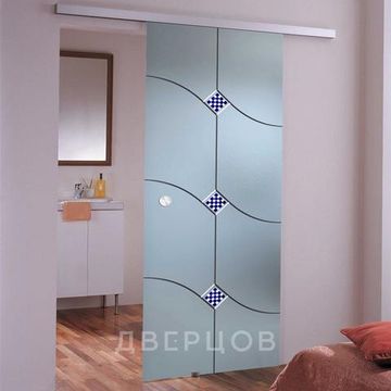 Стеклянная раздвижная дверь Патриция