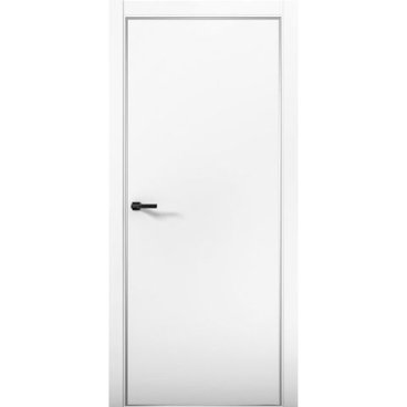 Межкомнатная дверь экошпон Палладий 1 аляска Al кромка глухая