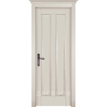 Межкомнатная дверь массив ольхи ОКА Сорренто эмаль слоновая кость глухая