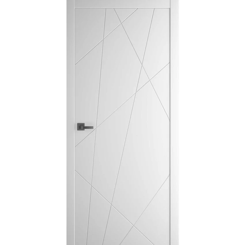 Межкомнатная дверь Porta ПТА-15B белая Shellac White чёрный лампас глухая