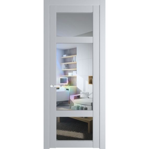 Межкомнатная дверь 1.3.2PD лайт грей остеклённая