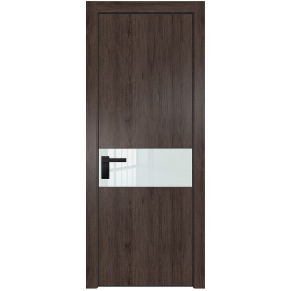 Межкомнатная дверь 17NA дуб тобакко остеклённая