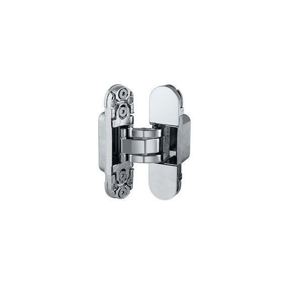 Петля дверная скрытая AGB for Profil Doors Eclipse 2.0 в цвете хром глянец с накладками