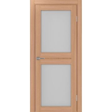 Межкомнатная дверь экошпон Турин 520.212 ясень тёмный остеклённая