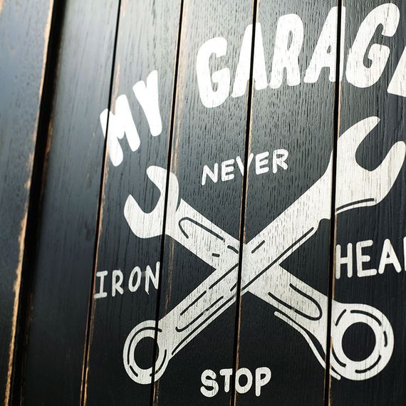 Межкомнатная дверь массив дуба Лофт Палермо RAL 9005 глухая