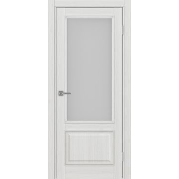 Межкомнатная дверь Тоскана багет 640.21 ясень серебристый со стеклом