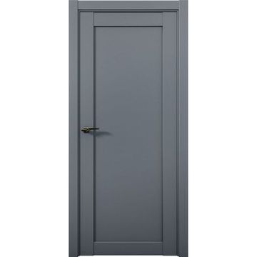 Межкомнатная дверь экошпон Кобальт 20 антрацит глухая