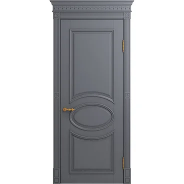 Межкомнатная дверь массив бука Viporte Лацио тауп глухая