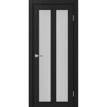 Межкомнатная дверь экошпон Турин 521.22 антрацит остеклённая