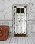 Межкомнатная дверь массив дуба Лофт Ванная RAL 9003 глухая
