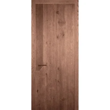 Межкомнатная дверь массив дуба Легно 6 дуб морёный глухая