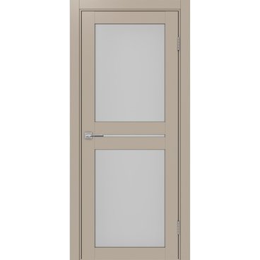 Межкомнатная дверь экошпон Турин 520.222 мокко остеклённая