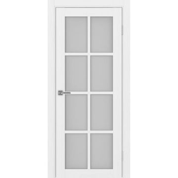 Межкомнатная дверь экошпон Турин 541.2222 белый лёд остеклённая