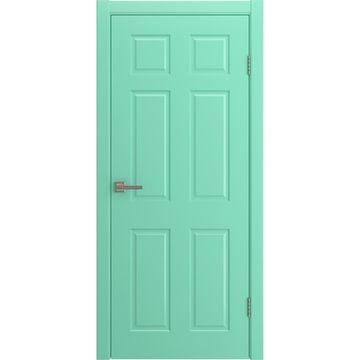 Межкомнатная дверь Дуэт бирюзовая эмаль RAL 6027 глухая