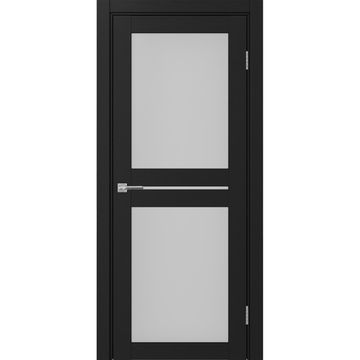 Межкомнатная дверь экошпон Турин 520.222 антрацит остеклённая