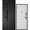 Входная дверь с фальшфрамугой Сити-1Ф панель фрезерованная PR-150 белая