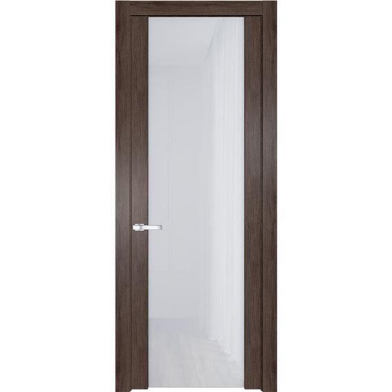 Межкомнатная дверь 1.13N дуб тобакко стекло триплекс
